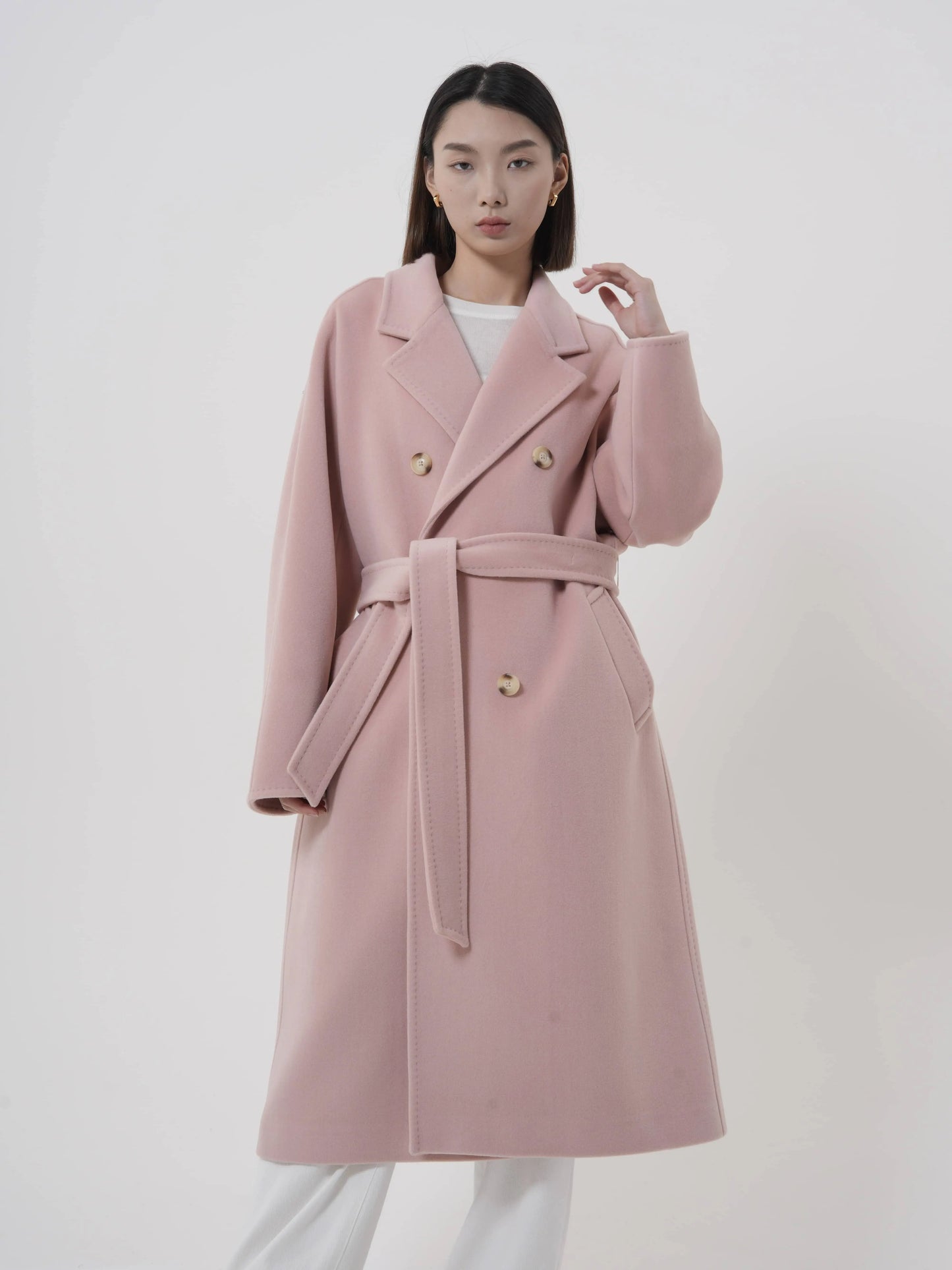 Manteau long en laine et cachemire Patena Paris