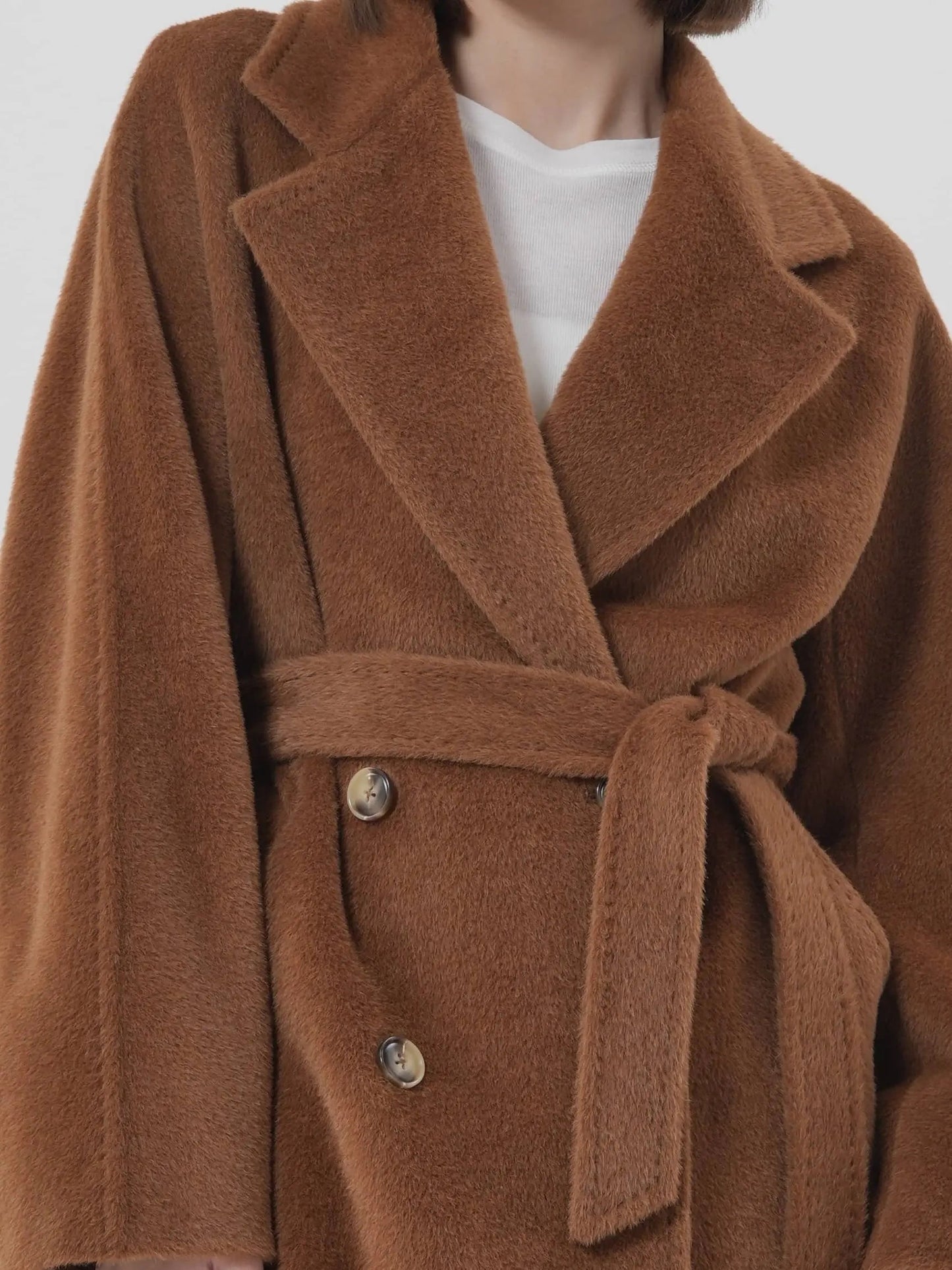 Manteau en laine alpaga Patena Paris luxe abordable