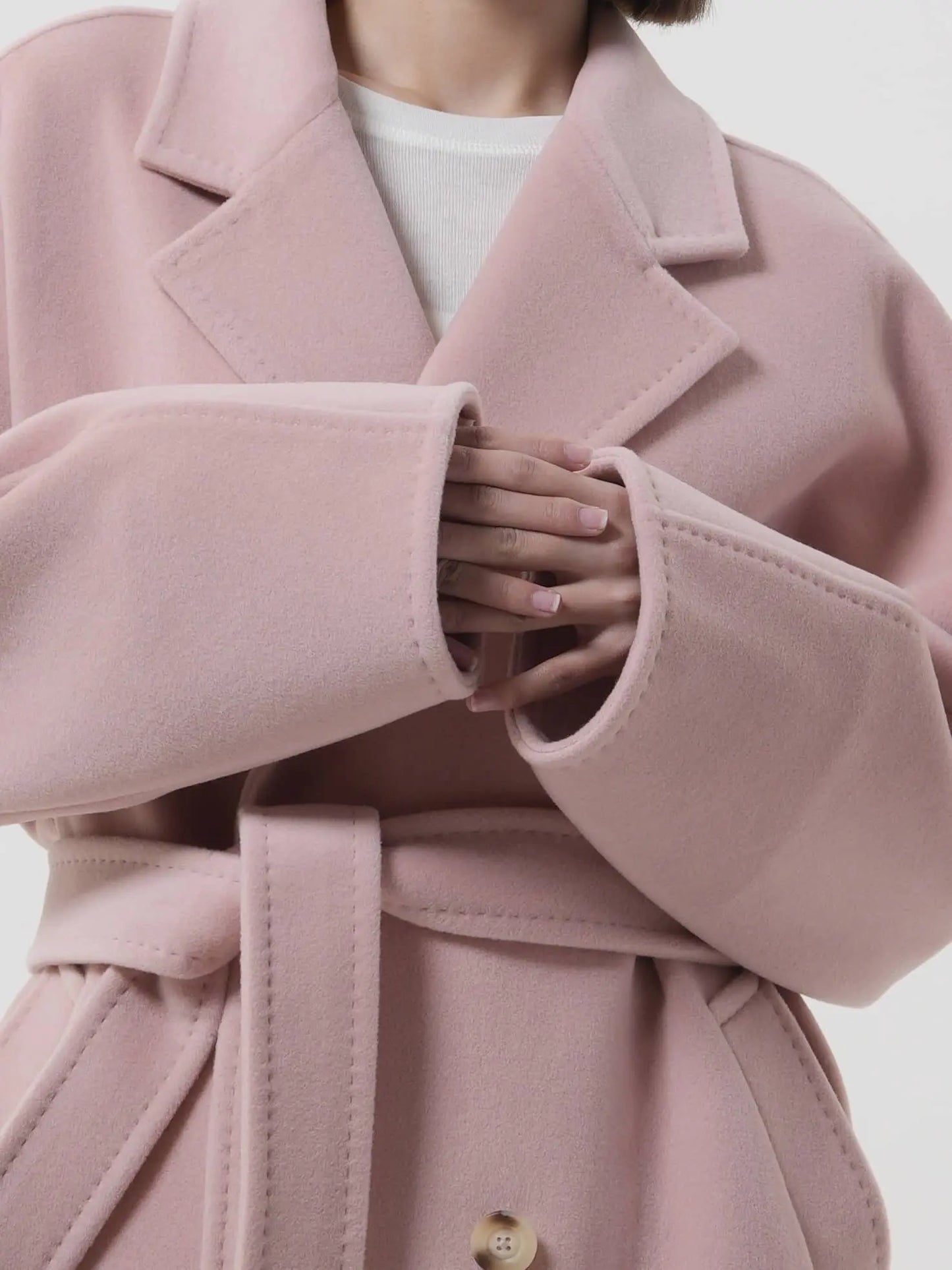 Manteau long en laine et cachemire Patena Paris