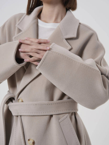 Manteau long en laine et cachemire Patena Paris alternative Max Mara