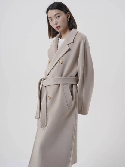 Manteau long en laine et cachemire Patena Paris alternative Max Mara