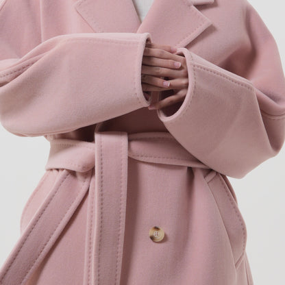 Long wool and cashmere coat
