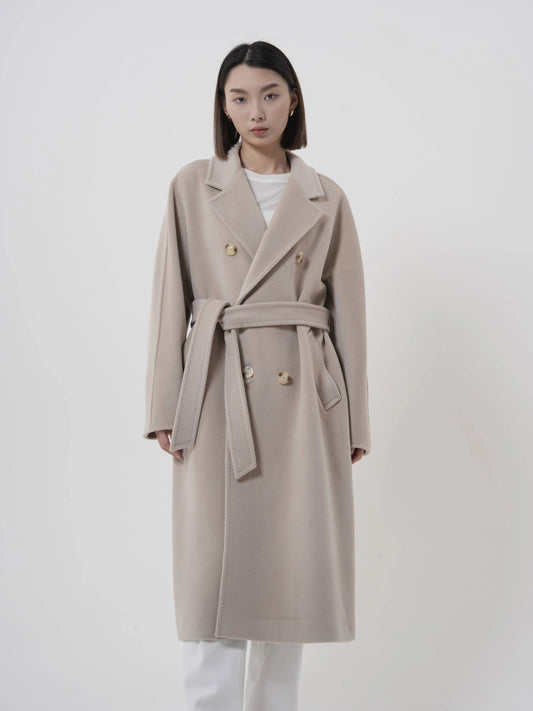 Manteau long en laine et cachemire Patena Paris alternative Max Mara