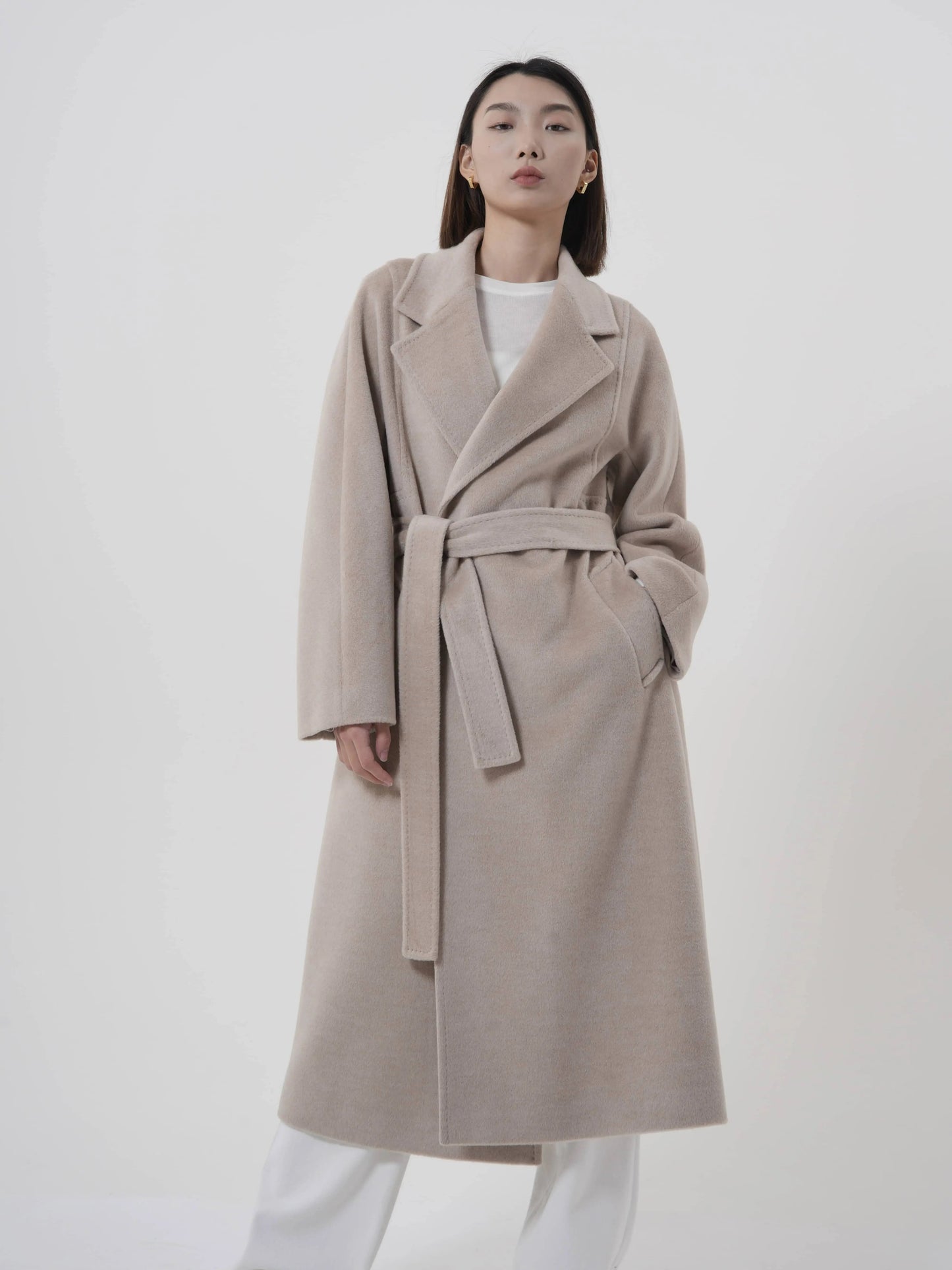 Manteau en laine mérinos élégant Patena Paris