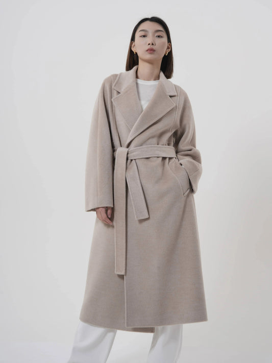 Manteau en laine mérinos élégant Patena Paris
