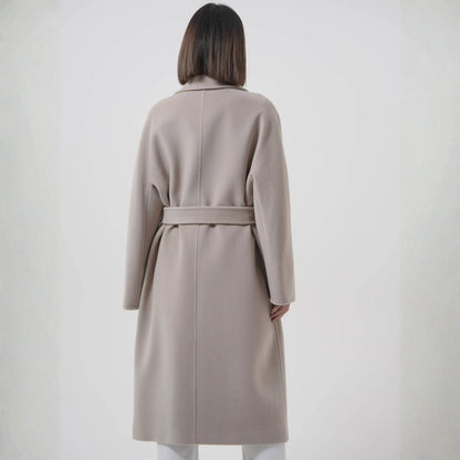 Manteau long laine et cachemire pour femme