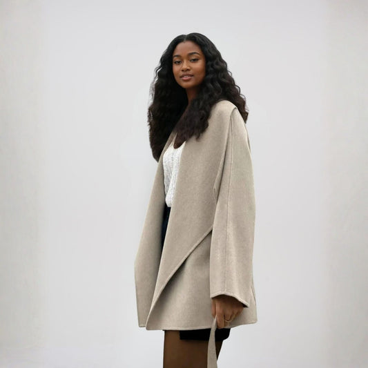 Manteau court en cachemire femme