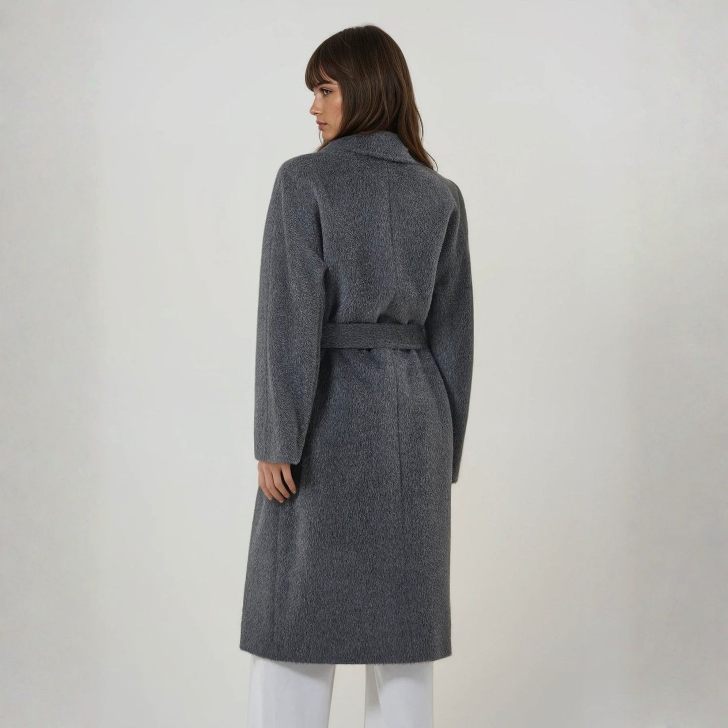 Manteau long femme laine de suri