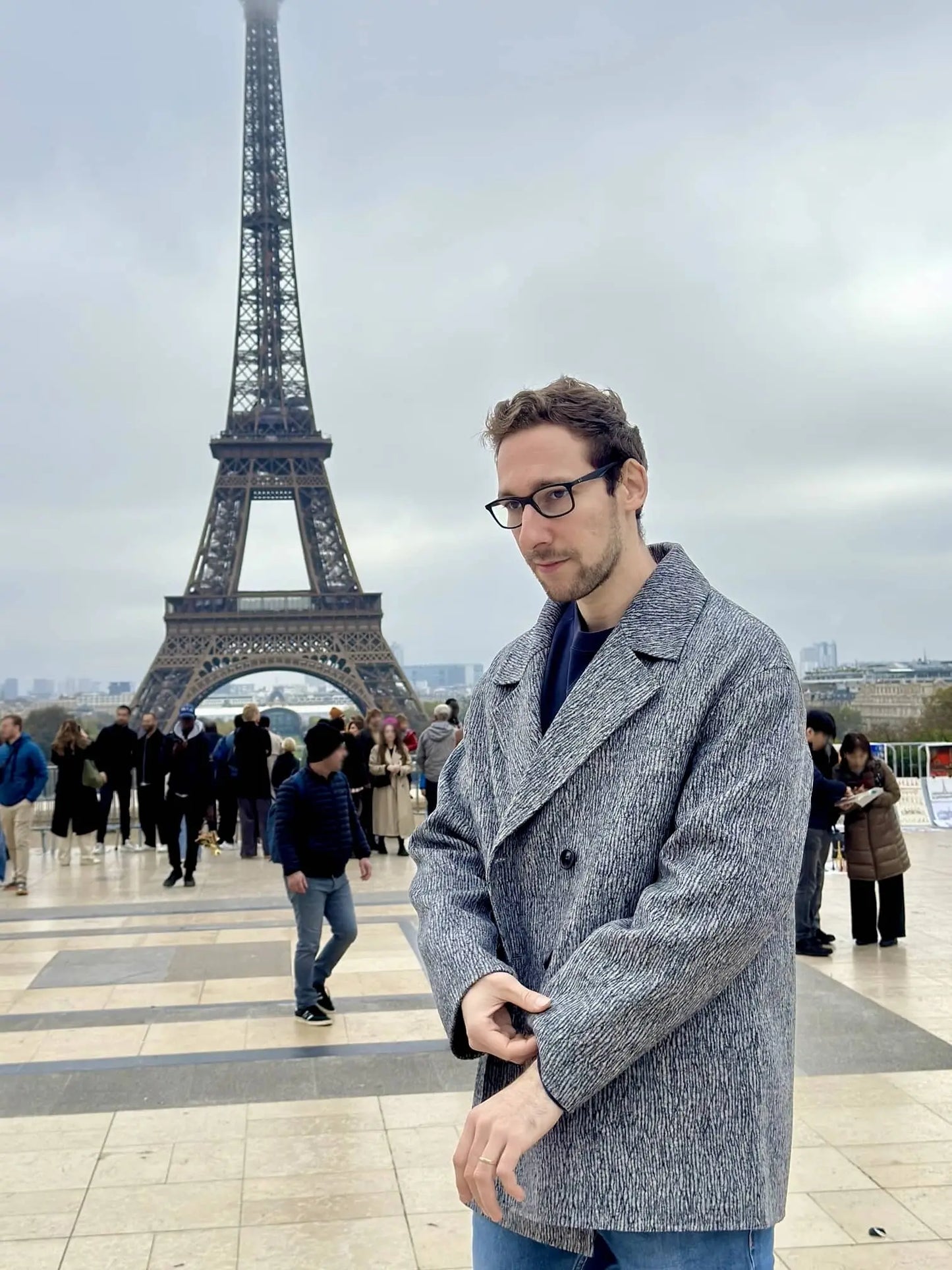 Manteau laine et soie Patena Paris